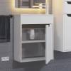 Тумба с раковиной Uperwood Modul 393020555 подвесная, матовая, белая, графит, 50 см фото 7