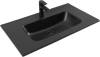 Раковина Aquanet Flat 80 329255 черный матовый, 81x46.5