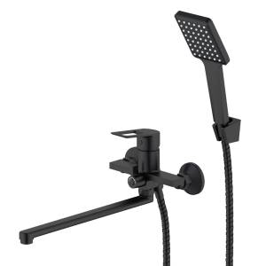 Смеситель для ванны Voda Surf Black SF31B хром