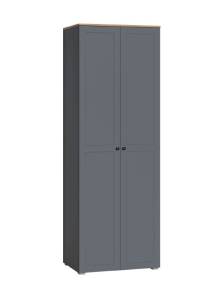 Шкаф Моби Остин 13.224 Серый Графит 0162 РЕ, Дуб Золотой CRAFT, графит ZB 856-2 ПВХ