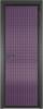 Межкомнатная дверь Profil Doors 1 AV цвет профиля Серая ночь, стекло безопасное 6 мм мору фиолетовое 700x2000