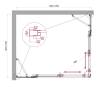 Душевой уголок BelBagno LUCE-AH-22-125/105-C-Cr профиль хром, стекло прозрачное, 125x105x195 фото 2