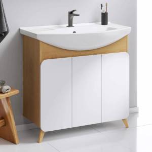 Тумба для комплекта Aqwella Basic 85 дуб золотой