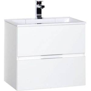 Тумба с раковиной Aquanet Алвита 60 213095 белый, 531x600x450