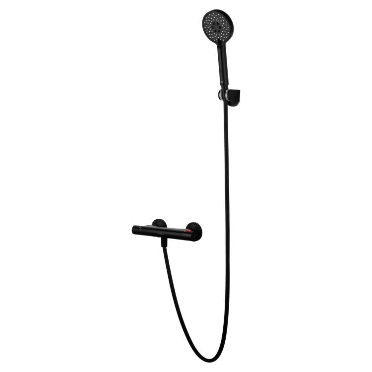 Смеситель для душа Wonzon & Woghand WW-B2005-A-MB термостатический, черный матовый