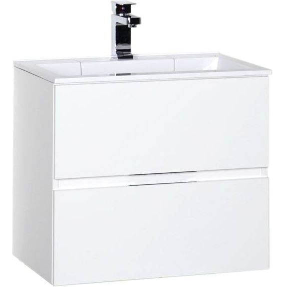 Тумба с раковиной Aquanet Алвита 60 213095 белый, 531x600x450