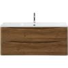 Тумба с раковиной Belbagno Acqua ACQUA-1200-2C-SO-RR 120x45x50 Rovere Rustico подвесная с двумя выкатными ящиками