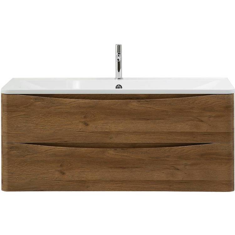 Тумба с раковиной Belbagno Acqua ACQUA-1200-2C-SO-RR 120x45x50 Rovere Rustico подвесная с двумя выкатными ящиками