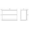 Тумба с раковиной Belbagno Albano ALBANO-1200-2C-PIA-BL 120x45x81 Bianco Lucido напольная с двумя выкатными ящиками фото 16