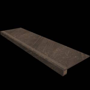 Ступень Estima Gabbro 39861 Коричневый 33x120 + Подступенок (14.5x120)