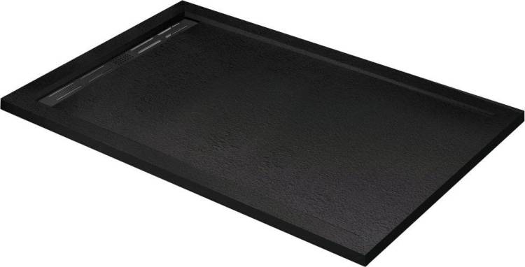 Поддон для душа Cezares TRAY-AS-AH-120/90-30-NERO 120x90, с сифоном, черный матовый