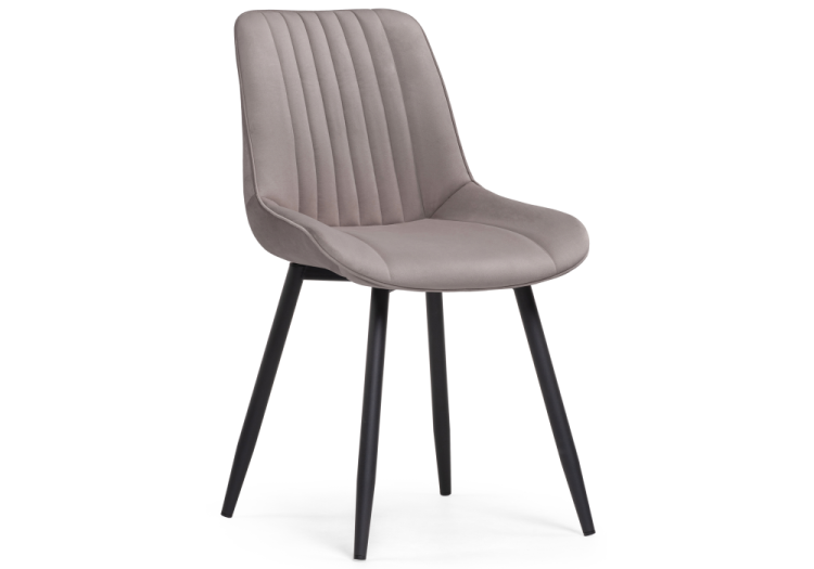 Стул Woodville Seda 515100 велюр латте / черный