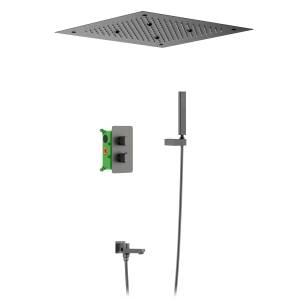 Душевая система Timo Petruma SX-5019/18SM с термостатом, черное золото