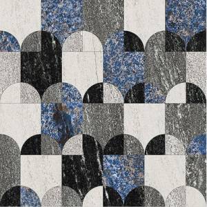 Керамогранит Fioranese Granum GRA606L Deco Arcs Blu levigato 60x60