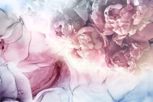 3D Фотообои Artegrafico «Нежность пионов» RC-034 песок