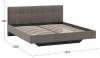 Кровать двуспальная Трия Элис TRI_263540 Мокко фото 3