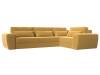 Диван угловой Лига Диванов Лига-008 Long 118741 желтый, правый