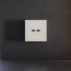 Лицевая панель для двойной компьютерной розетки RJ-45 Voltum S70 VLS001413 хлопок фото 3
