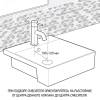 Смеситель для раковины Paini Grazia 21PZ205S без донного клапана, PVD матовый черный фото 3