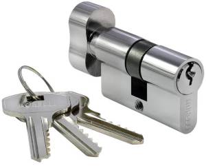 Цилиндр ключевой Morelli 50CK PC хром