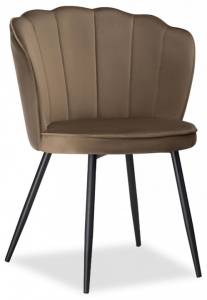 Стул Woodville Coral 15585 черный, капучино
