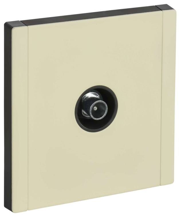 ТВ-розетка проходная IEK Forte&Piano FP-A10-P-M-K41 серый сланец