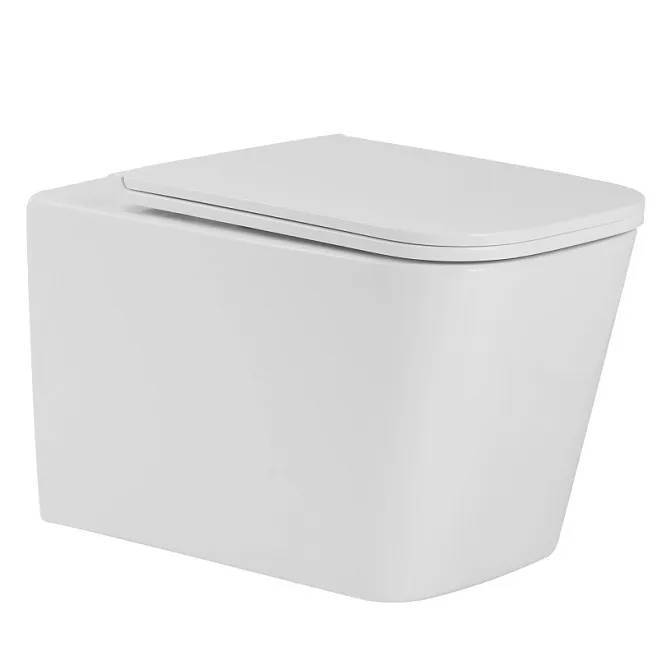 Унитаз подвесной Iberica Blanca Toledo Alto IB.TLA.234.1B1 с крышкой-сиденьем микролифт