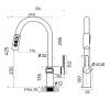 Смеситель для кухни Knotlor Inspiration KN-100/RB с индикатором температуры, бронза фото 13
