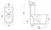 Унитаз-компакт BelBagno Prado BB10150CP/BB10150SC безободковый Белый фото 10