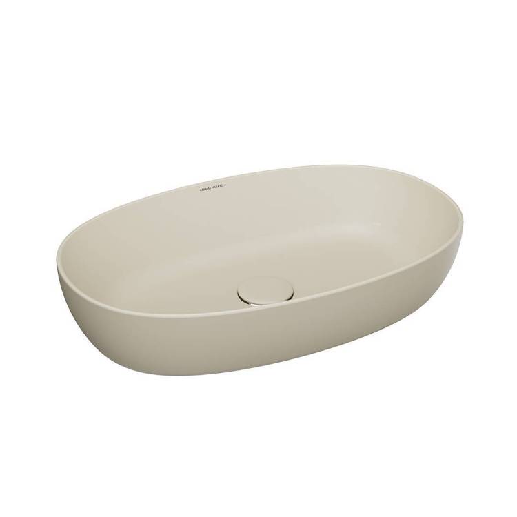 Раковина Kerama Marazzi Plaza PLR.wb.60\SAN накладная, 60 см, песочная матовая