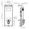 Система инсталляции для унитазов Wasserkraft Salm 27TLT.010.ME.WH.MG02 клавиша золото матовое фото 2