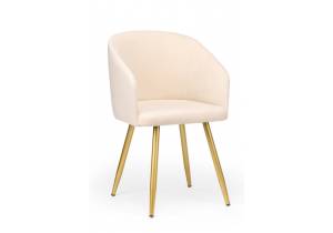 Стул на металлокаркасе Notta Монер 632629 бежевый (glory 03) / золотой