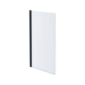 Шторка на ванну Aquatek AQ DEL SBA 08015BL профиль черный, стекло прозрачное 80x150