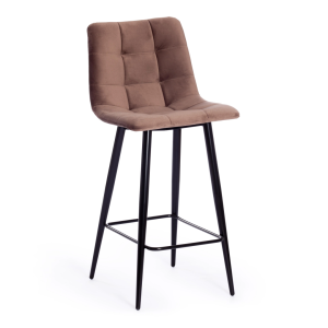 Стул полубарный Tetchair Chilly (mod. 7095пб ) 19656 коричневый, черный