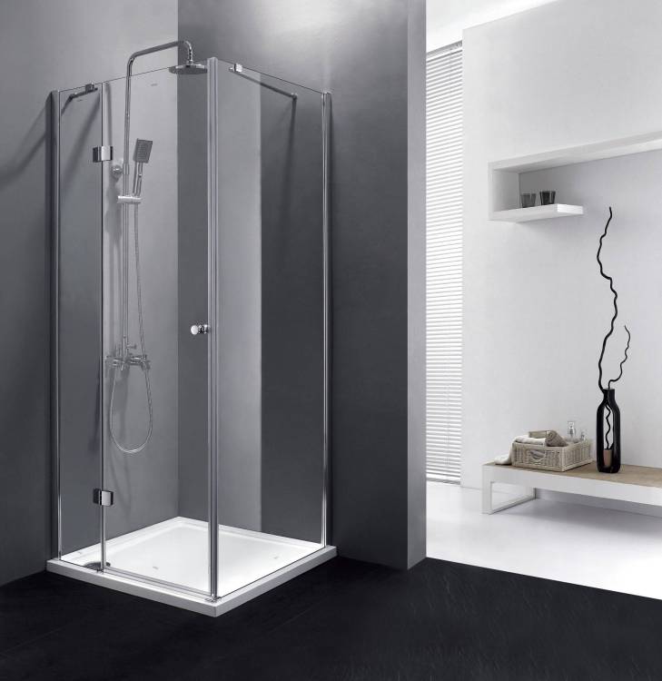 Душевой уголок Cezares VERONA-W-A-1-90-C-Cr профиль хром, стекло прозрачное, 90x90x195