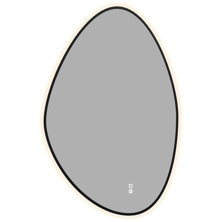 Зеркало Aquanet Контур 00367659 LED подсветка, подогрев, черное, 100x70