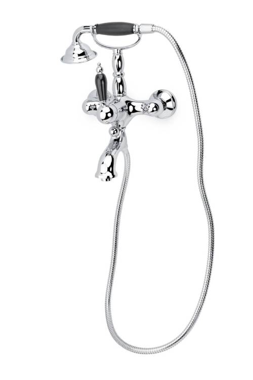 Смеситель для ванны Boheme Tradizionale Chromo 263-BLC С Черной Керамикой