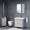 Тумба с раковиной Comforty Осло-80Н 00-00012959 бетон светлый фото 2