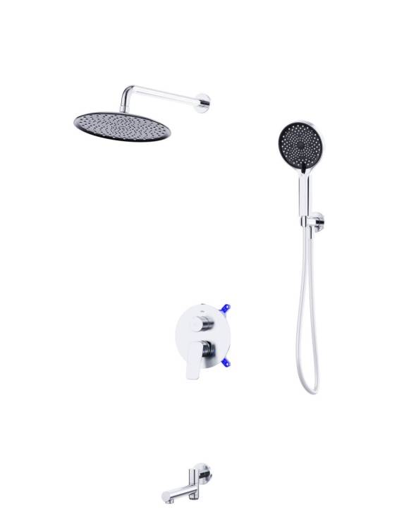 Душевой комплект BelBagno Marino MARINO-VDSET-CRM встраиваемый, с изливом, хром