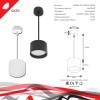 Подвесной светильник Reluce 53006-0.9-001LD GX53 WT фото 2