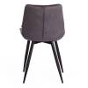 Стул Tetchair Abruzzo (mod. 8060) 15556 серый (HLR-21)/черный 54x62x83 фото 4
