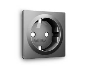 Лицевая панель для электрической розетки с заземлением Ambrella Volt Alfa AP6560