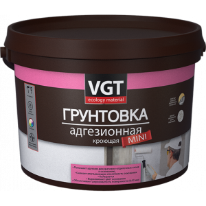 VGT MINI ВД-АК-0301 АДГЕЗИОННАЯ грунтовка кроющая для декоративных штукатурок (16кг)
