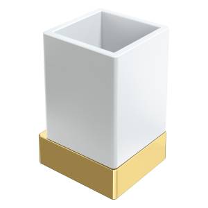 Стакан Boheme Qubic 10724-G Gold