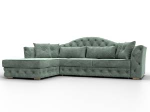 Диван угловой Лига Диванов Артис 128026L Зеленый