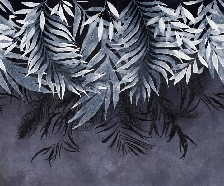 3D Фотообои Artegrafico «Фиолетовые ниспадающие листья» FLV-011 песок