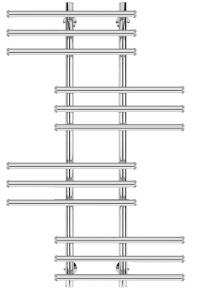 Полотенцесушитель электрический Secado Турин 4603777456078 5 120x20x60, R, хром