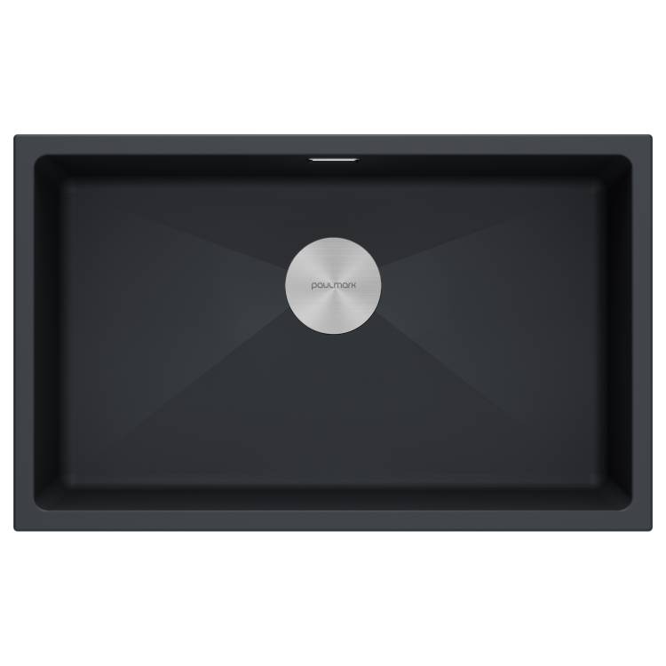 Мойка кухонная Paulmark Lumi 74Uni LU74-AN Антрацит, 74x46