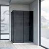 Душевой уголок Vincea Slim Soft VSR-1SS9012CGB 1200x900, черный, стекло тонированное