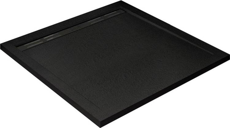Поддон для душа Cezares TRAY-AS-A-90-30-NERO 90x90, с сифоном, черный матовый